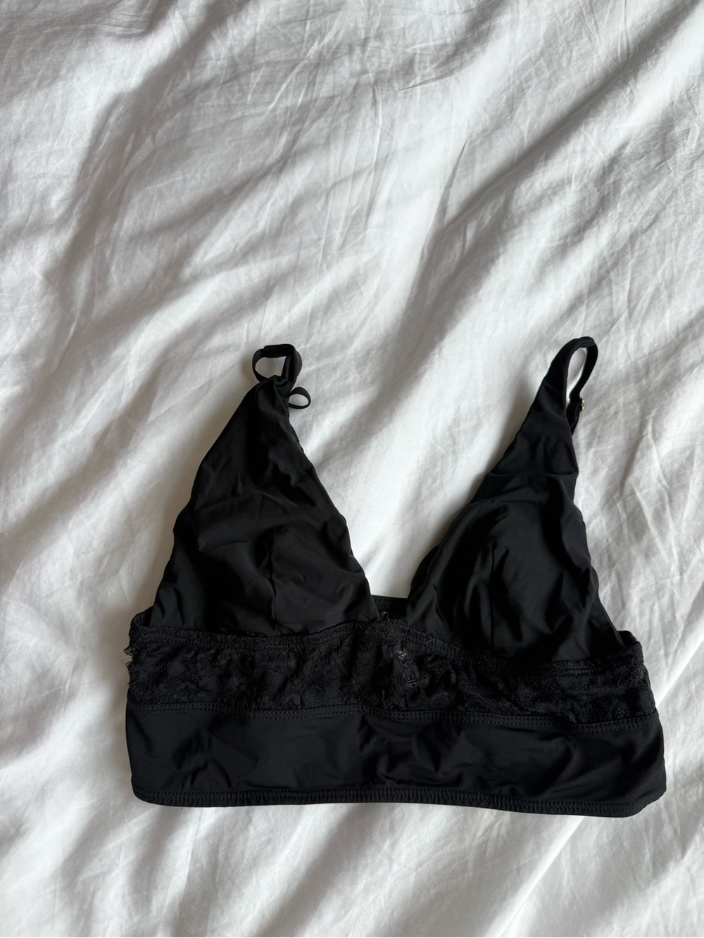 Undergirl Black Lace-Trim Bralette